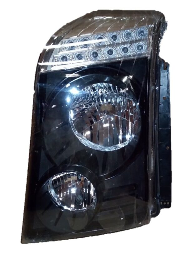 Lumax Head Light suitable for Traveller Without Motor Black Bezel Left
